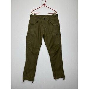Buck Mason Desert Cargo Pants Size 32 (34x31) Men's Stone Twill Military Canvas